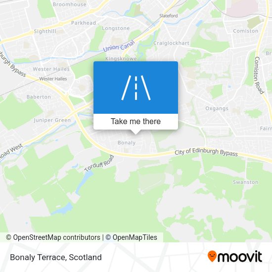 Bonaly Terrace map