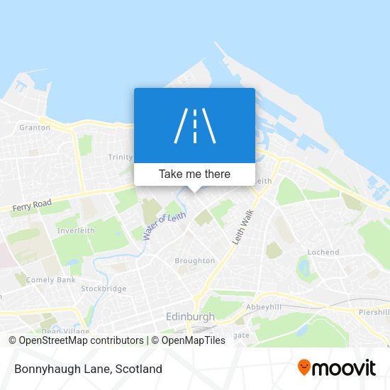 Bonnyhaugh Lane map
