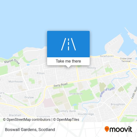 Boswall Gardens map