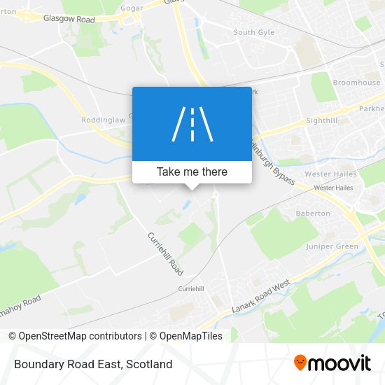 Boundary Road East map