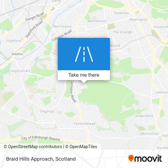 Braid Hills Approach map