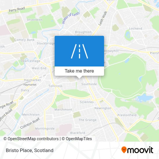 Bristo Place map
