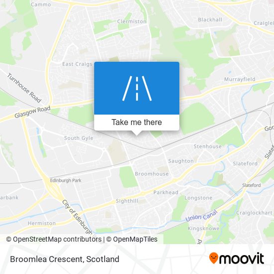 Broomlea Crescent map