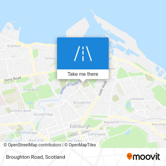 Broughton Road map