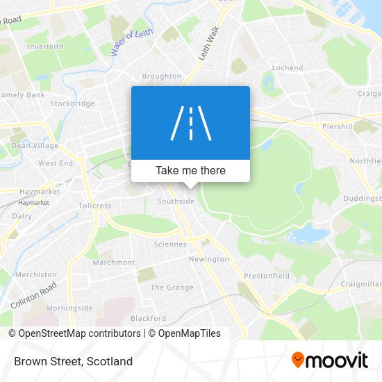 Brown Street map