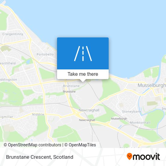 Brunstane Crescent map