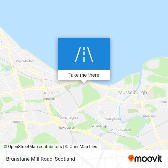 Brunstane Mill Road map