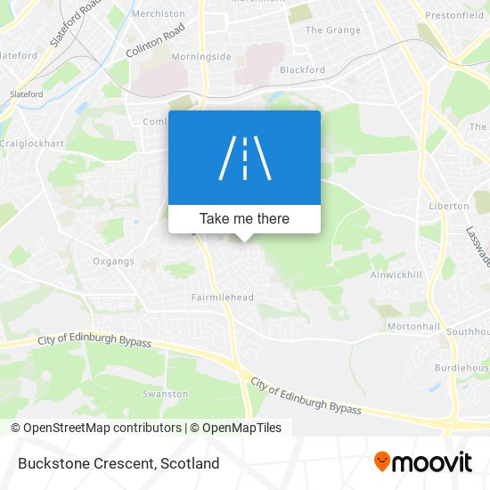 Buckstone Crescent map