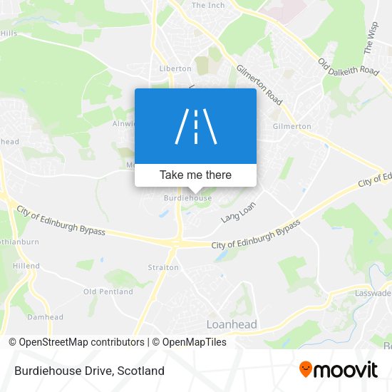 Burdiehouse Drive map