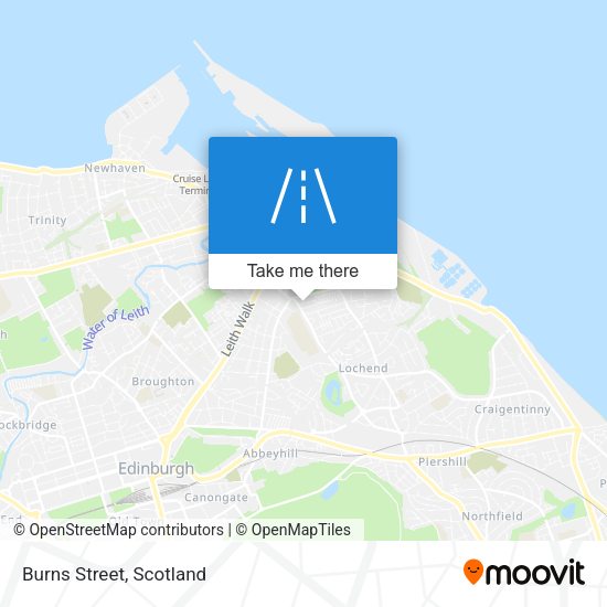 Burns Street map