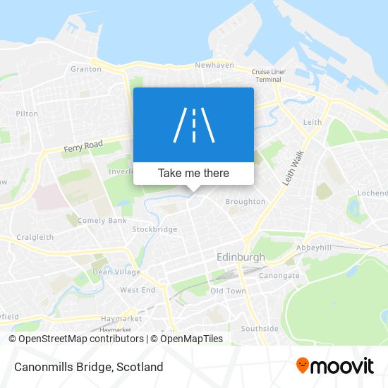 Canonmills Bridge map