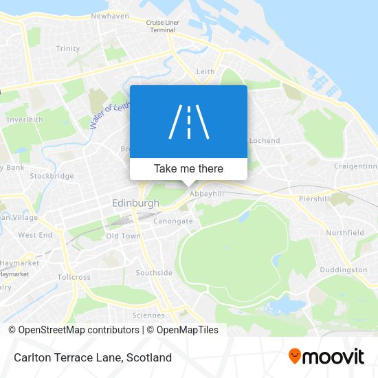 Carlton Terrace Lane map