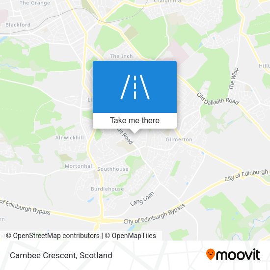 Carnbee Crescent map