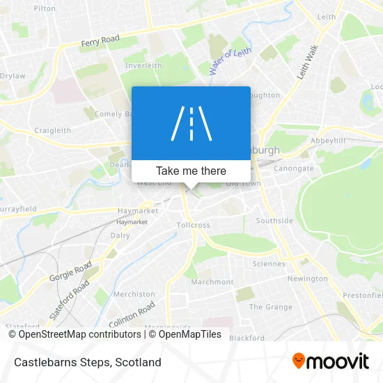 Castlebarns Steps map