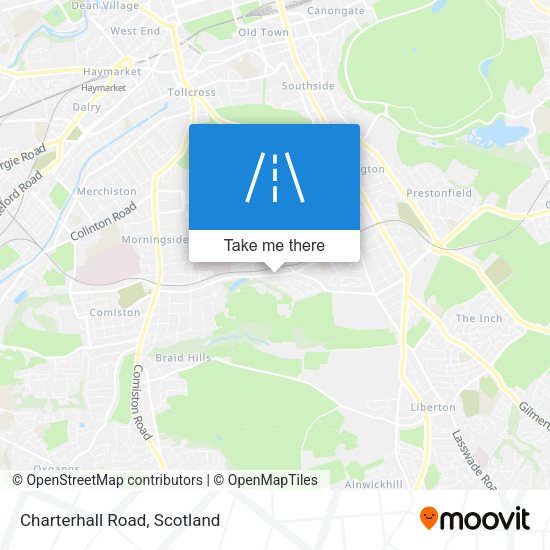 Charterhall Road map