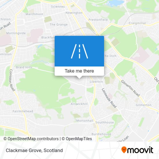 Clackmae Grove map