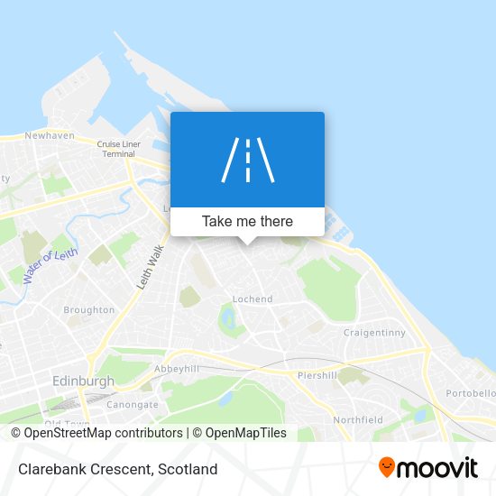Clarebank Crescent map