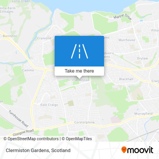 Clermiston Gardens map