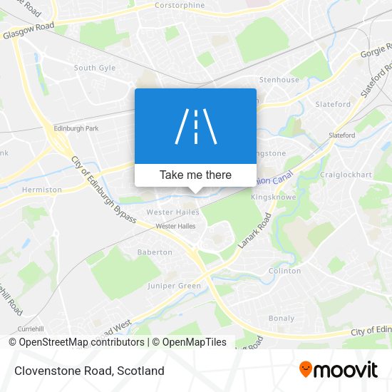 Clovenstone Road map