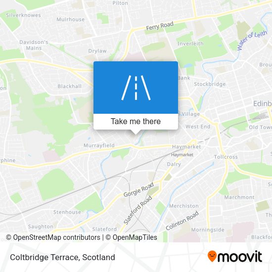 Coltbridge Terrace map
