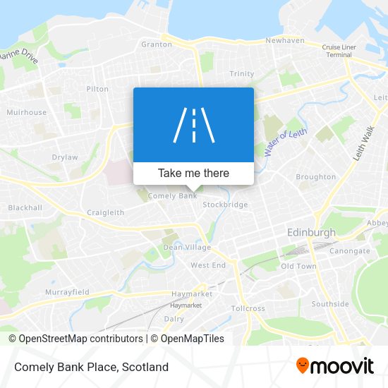 Comely Bank Place map