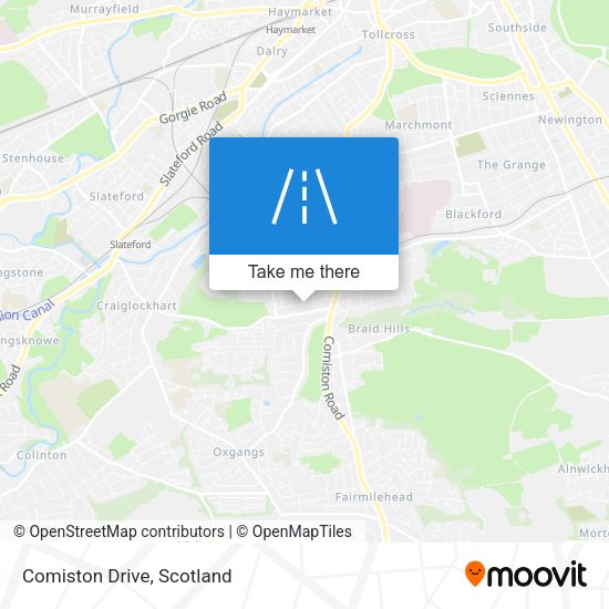Comiston Drive map