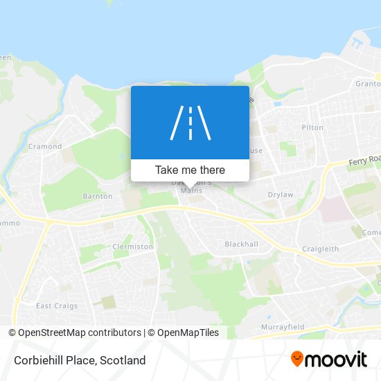 Corbiehill Place map