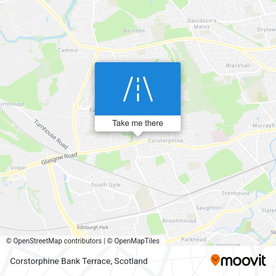 Corstorphine Bank Terrace map