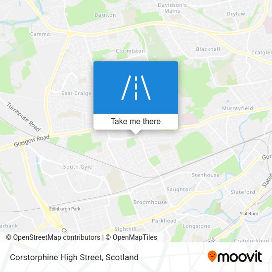 Corstorphine High Street map