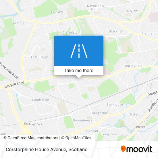 Corstorphine House Avenue map