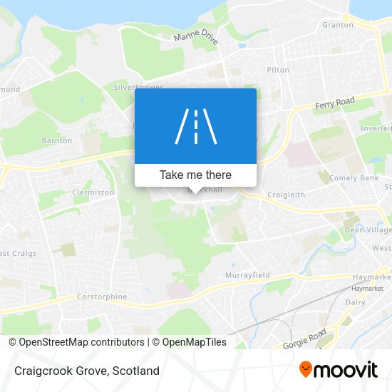 Craigcrook Grove map