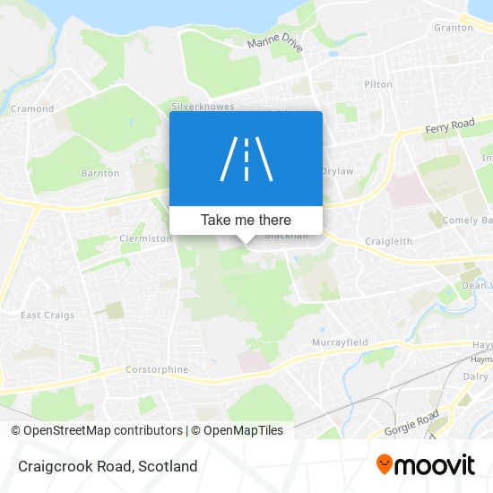 Craigcrook Road map