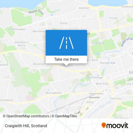 Craigleith Hill map