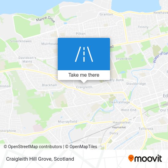 Craigleith Hill Grove map