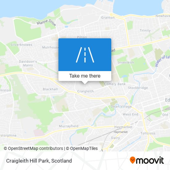 Craigleith Hill Park map