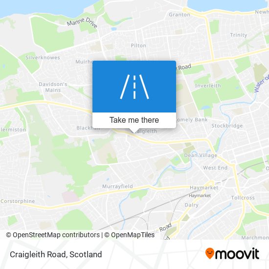 Craigleith Road map