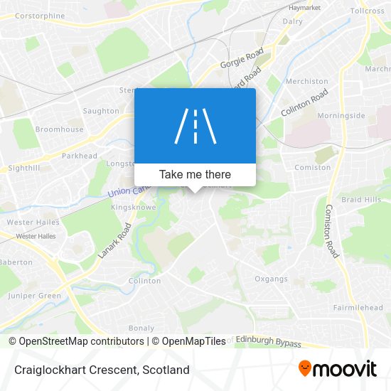 Craiglockhart Crescent map