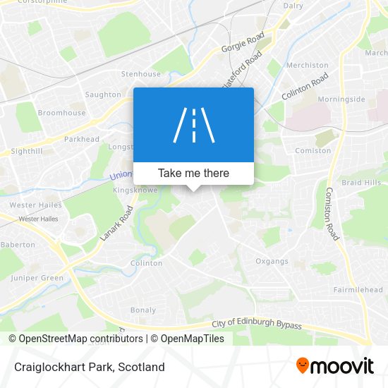 Craiglockhart Park map