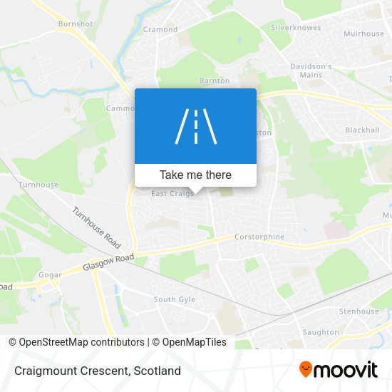 Craigmount Crescent map