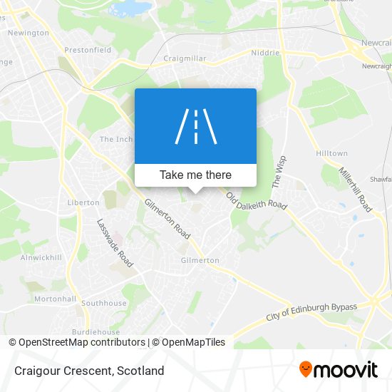 Craigour Crescent map