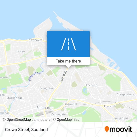 Crown Street map