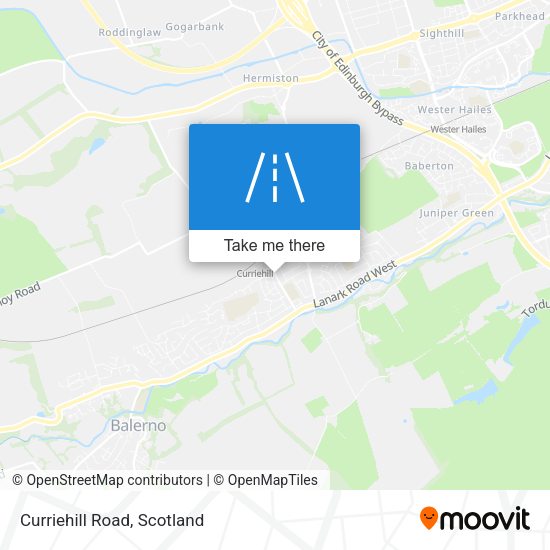 Curriehill Road map