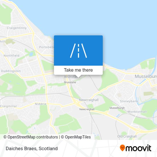 Daiches Braes map