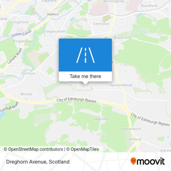 Dreghorn Avenue map