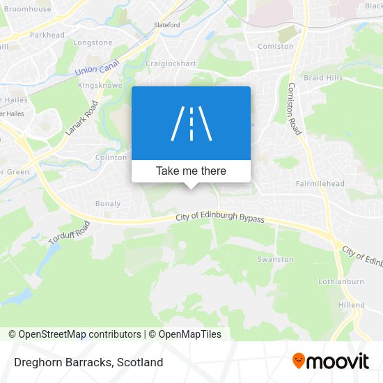 Dreghorn Barracks map