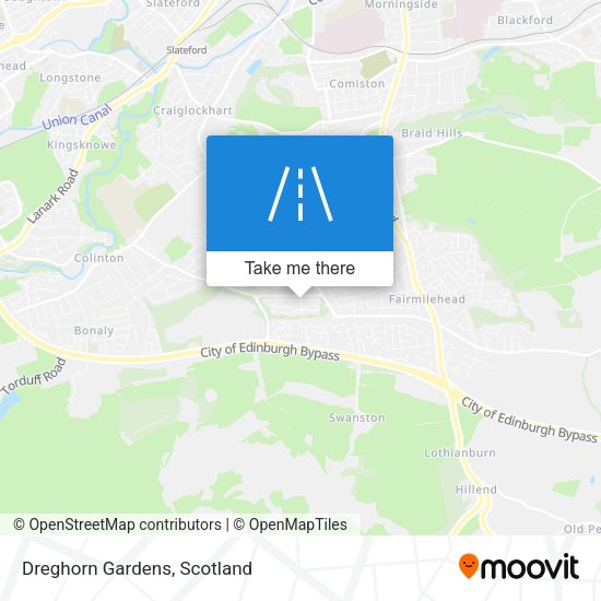 Dreghorn Gardens map