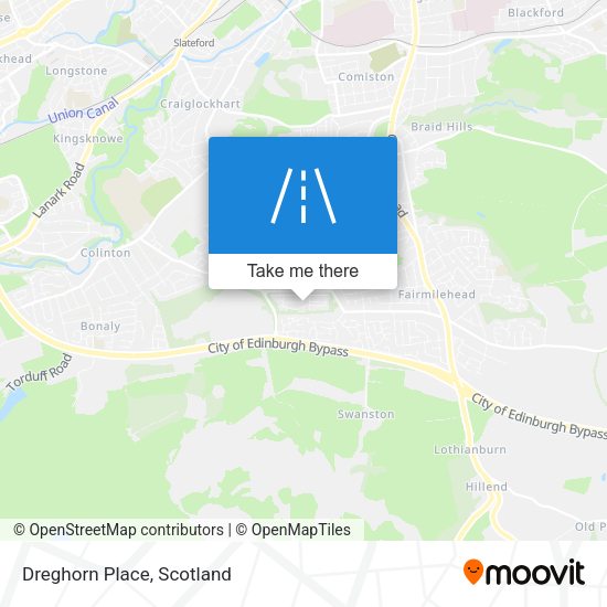 Dreghorn Place map