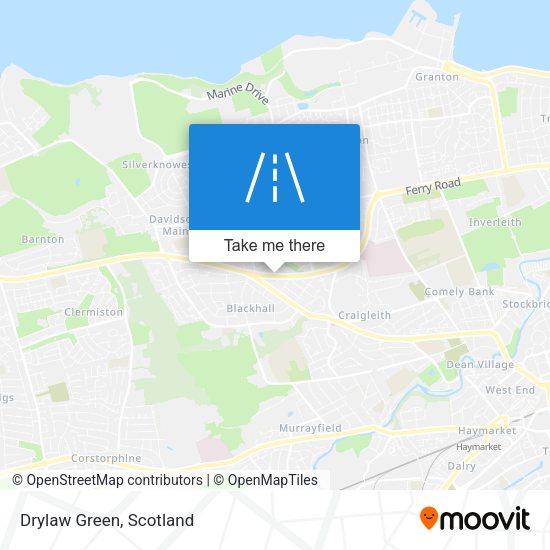 Drylaw Green map