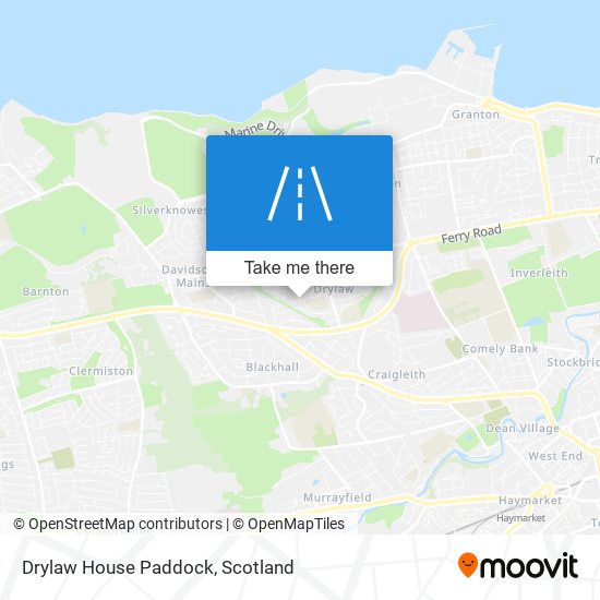 Drylaw House Paddock map