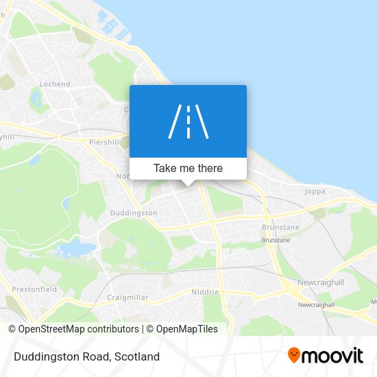 Duddingston Road map